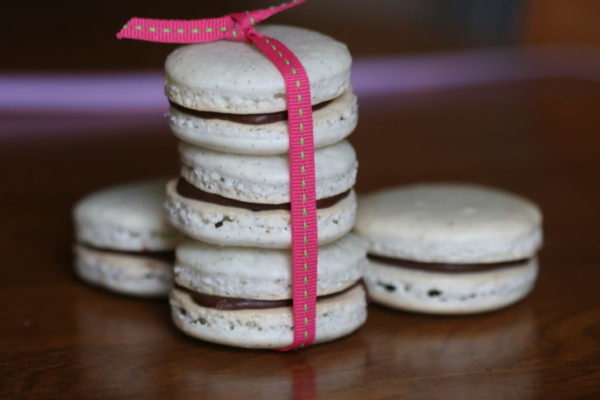 Chocolate-and-Vanilla-Macaron Chocolate and Vanilla Macaron